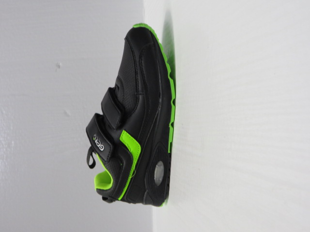 Buty Sportowe Dziecięce A180 BLACK/GREEN 32-37