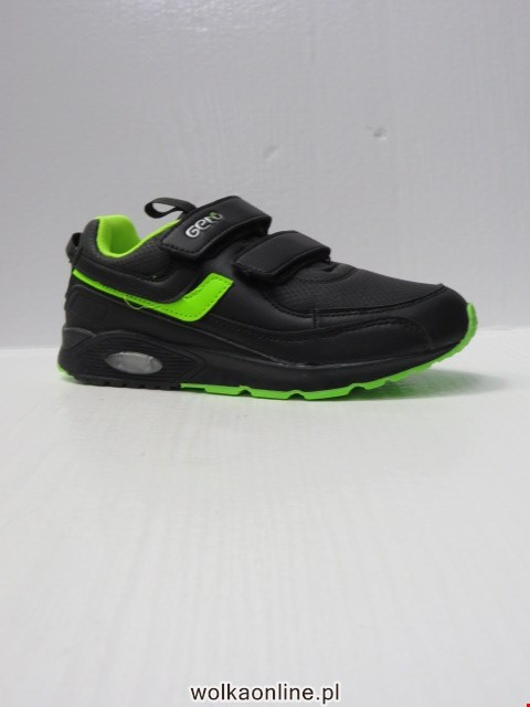 Buty Sportowe Dziecięce A180 BLACK/GREEN 32-37