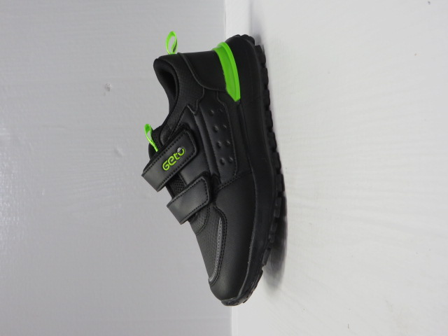 Buty Sportowe Dziecięce A185 BLACK/GREEN 32-37