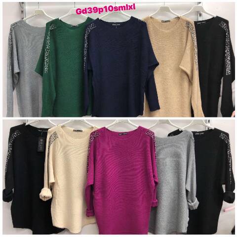 Sweter damskie 3031 Mix kolor S/M-L/XL