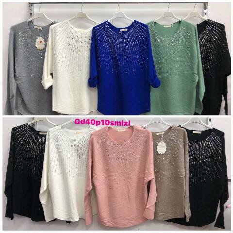 Sweter damskie 3035 Mix kolor S/M-L/XL 1