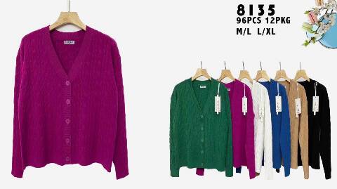 Kardigan Damskie 8135 1 kolor M-XL 1