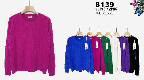 Sweter Damskie 8139 1 kolor M-2XL