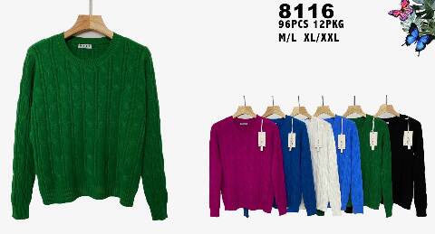 Sweter Damskie 8116 1 kolor M-2XL 1