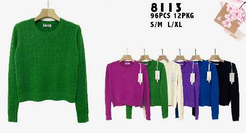 Sweter Damskie 8113 1 kolor S/M-L/XL 1