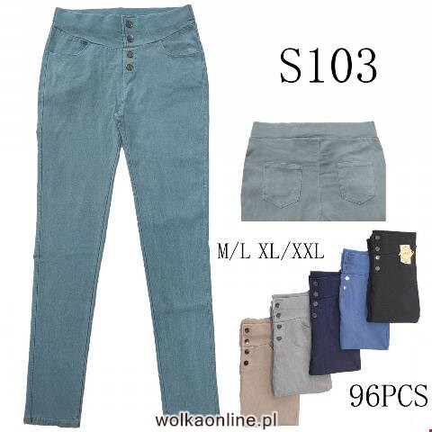 Jeansy damskie S103 Mix kolor M-2XL