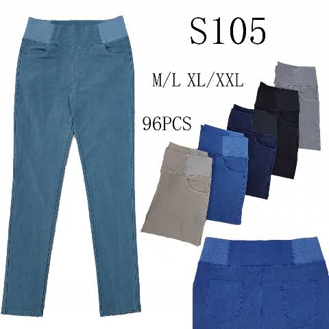Jeansy damskie S105 Mix kolor M-2XL