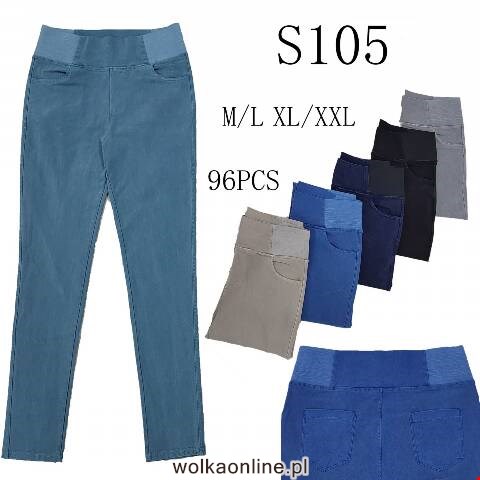 Jeansy damskie S105 Mix kolor M-2XL