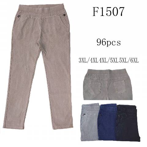 Jeansy damskie F1507 Mix kolor 3XL-6XL 1