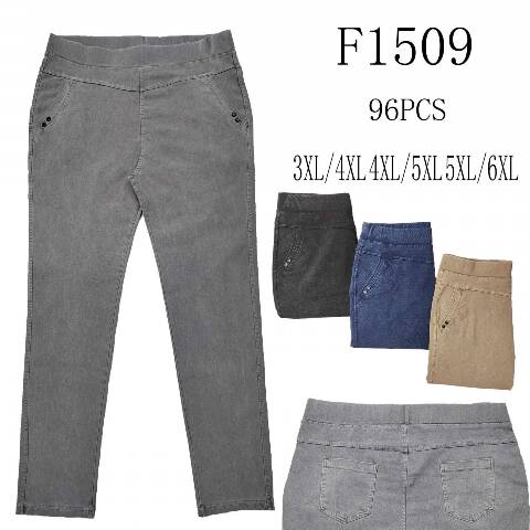 Jeansy damskie F1505 Mix kolor 3XL-6XL