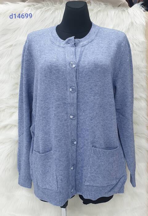 Kardigan damskie D14699 Mix kolor L-3XL