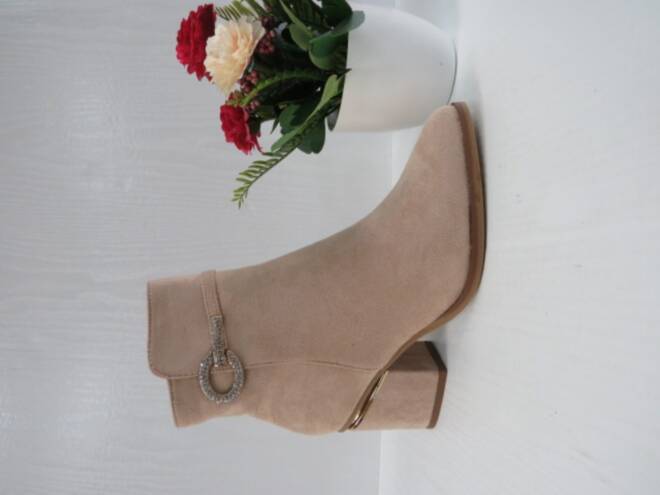 Botki Damskie 78809-02 BEIGE 36-41