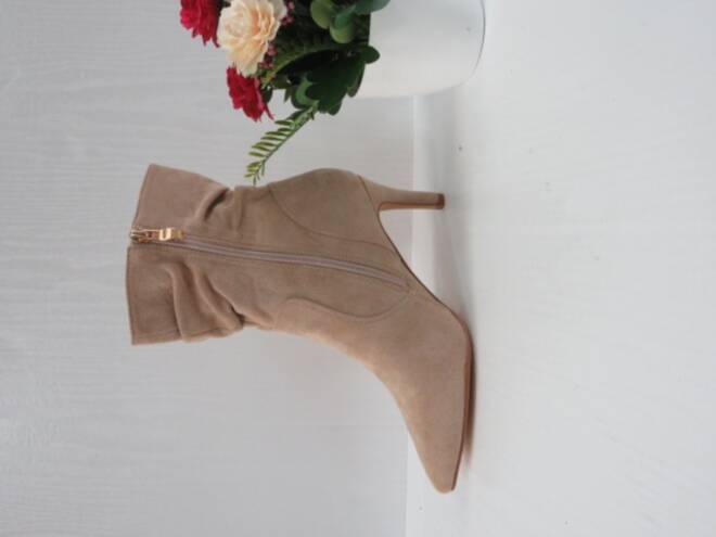 Botki Damskie 9208-01 BEIGE 36-41 1