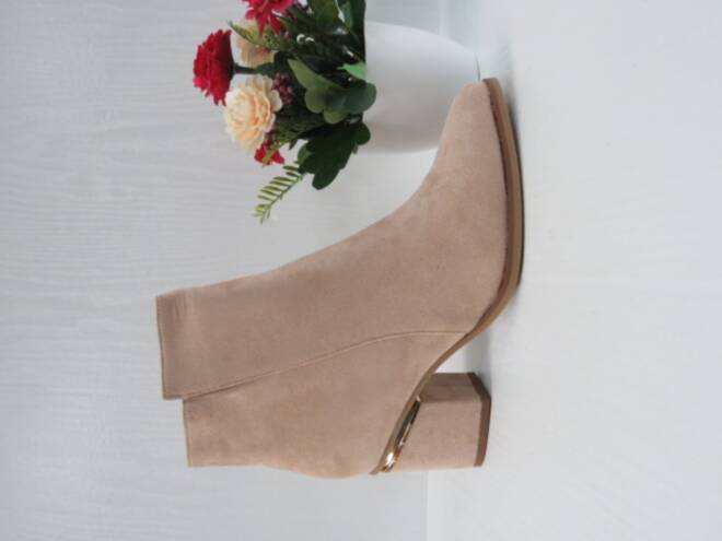 Botki Damskie 78809-03 BEIGE 36-41