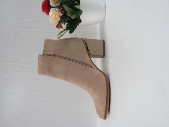 Botki Damskie 78809-03 BEIGE 36-41 1