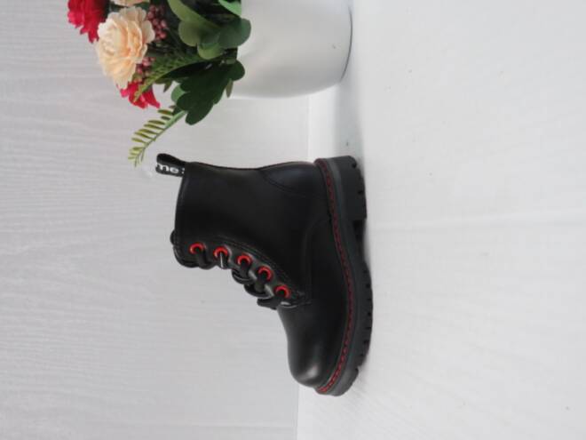 Botki Dziecięce H-342A BLACK/RED 21-26
