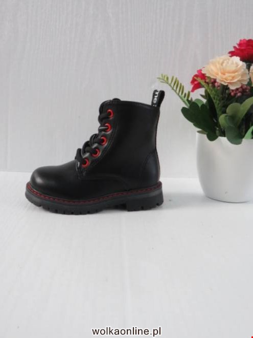 Botki Dziecięce H-342A BLACK/RED 21-26