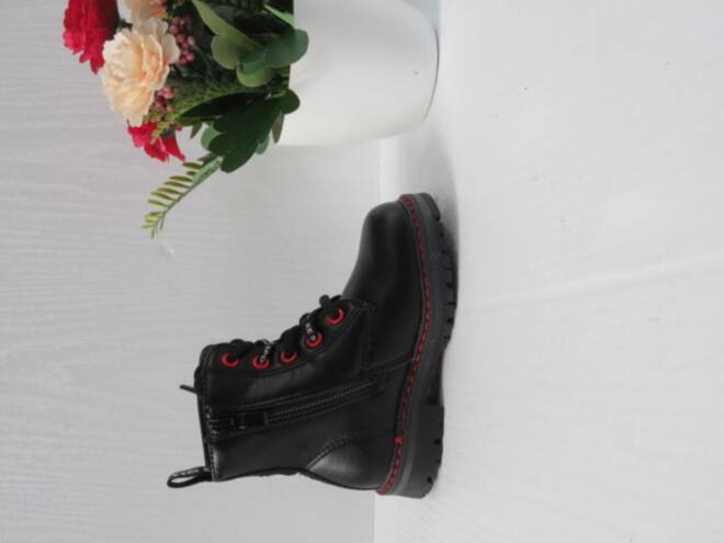Botki Dziecięce H-342A BLACK/RED 21-26 1