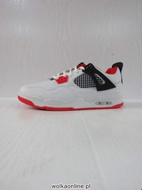 Sportowe męskie M023-351 WHITE/BLACK/RED 41-46