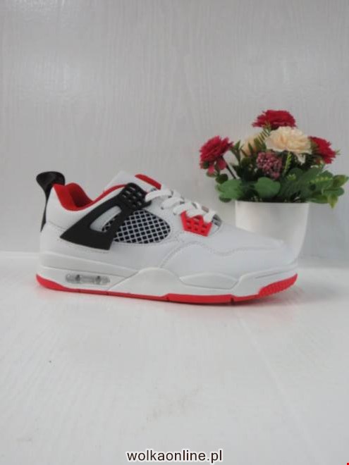 Sportowe Damskie D023-351 WHITE/BLACK/RED 36-41