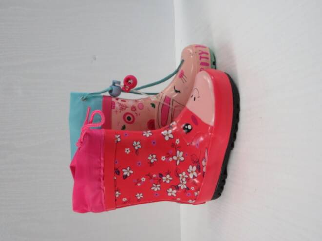 Kalosze Dziecięce 2032CCC BLACK/PINK/GREEN 22-27 1