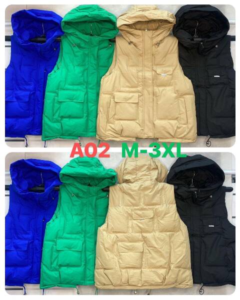  Kamizelka Cienka damskie A02 1 kolor M-3XL 1