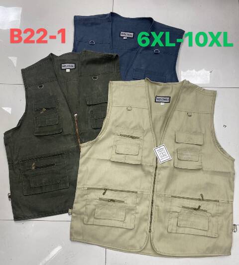 Kamizelka Cienka męskie  B22-1 Mix kolor 6XL-10XL 1