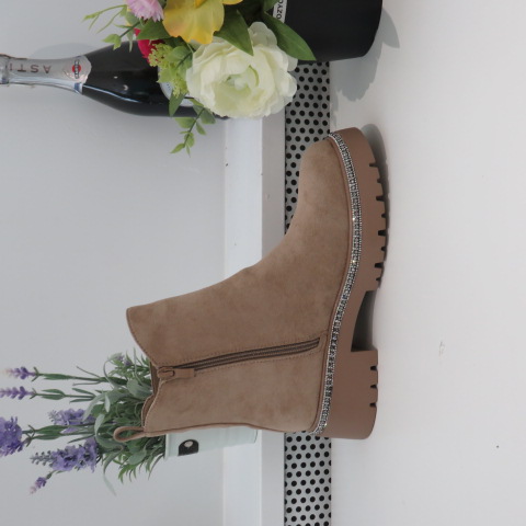 Botki Damskie 9576 KHAKI 36-41 1