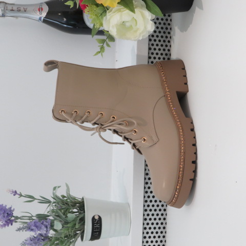 Botki Damskie  9577 KHAKI 36-41