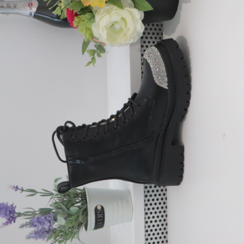 Botki Damskie 5182 BLACK/SILVER 36-41 1