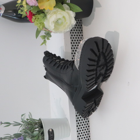 Botki Damskie 5182 BLACK/SILVER 36-41 2