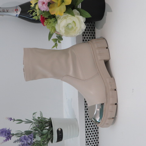 Botki Damskie 2023N29 BEIGE 36-41