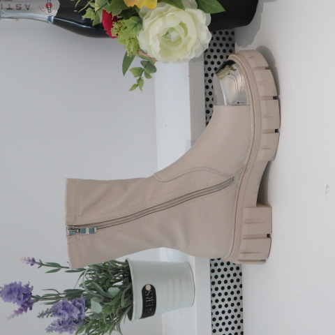 Botki Damskie 2023N29 BEIGE 36-41 1