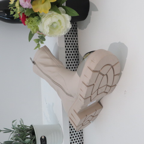 Botki Damskie 2023N29 BEIGE 36-41 2