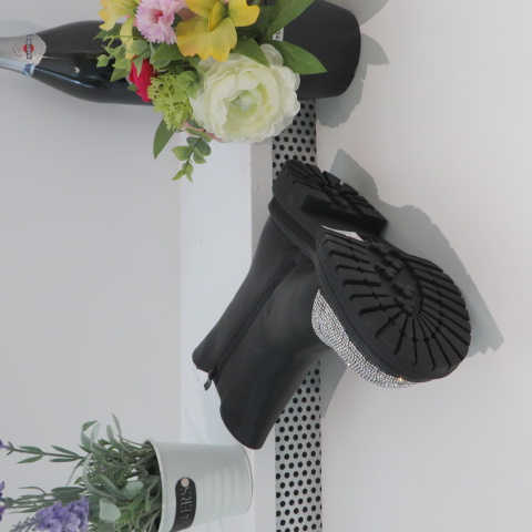 Botki Damskie 5182-6A BLACK/SILVER 36-41 2