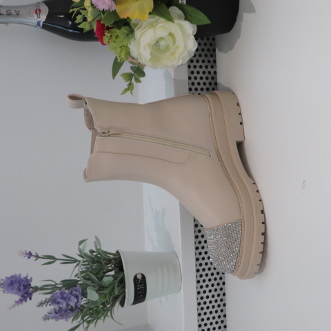 Botki Damskie 5182-6A BEIGE 36-41 1