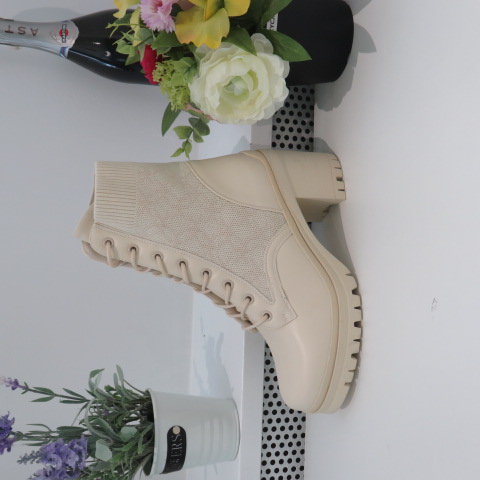 Botki Damskie HB-229 BEIGE 36-41