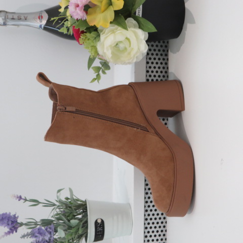 Botki Damskie 9527 CAMEL 36-41 1