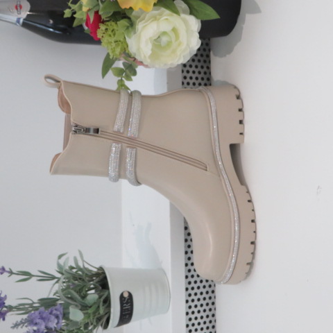 Botki Damskie 52017 BEIGE 36-41 1