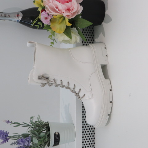 Botki Damskie HB-246 WHITE 36-41
