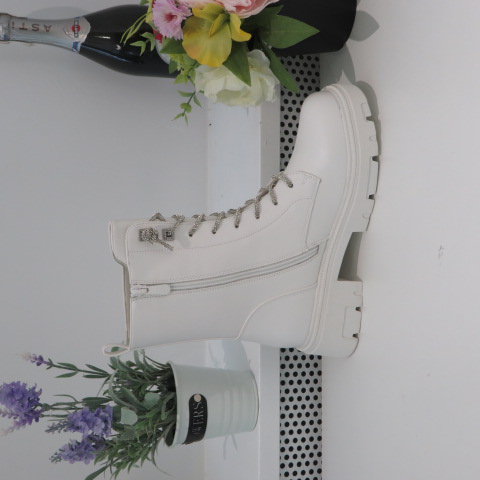 Botki Damskie HB-246 WHITE 36-41 1
