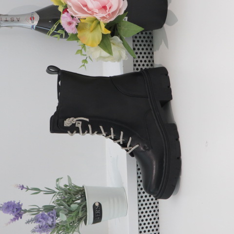 Botki Damskie HB-246 BLACK/PU 36-41