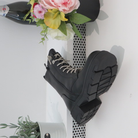 Botki Damskie HB-246 BLACK/PU 36-41 2