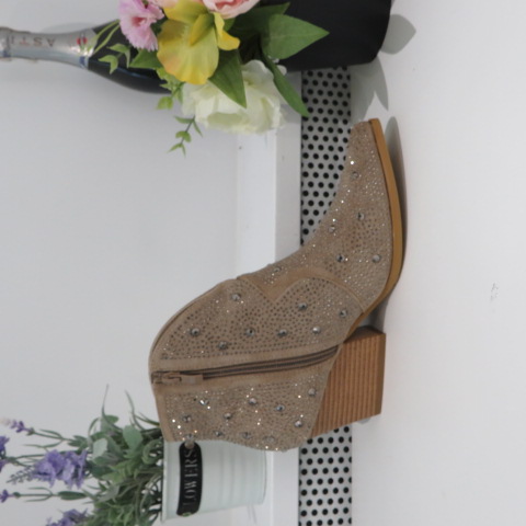 Botki Damskie 9565 KHAKI 36-41 1