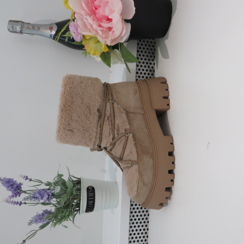 Botki Damskie 9523 KHAKI 36-41