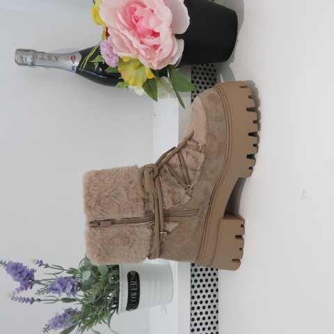 Botki Damskie 9523 KHAKI 36-41 1