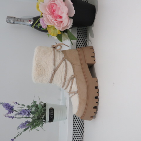 Botki Damskie 9523 BEIGE 36-41