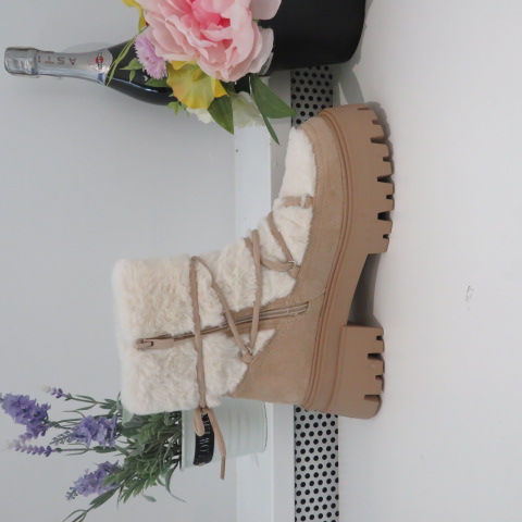 Botki Damskie 9523 BEIGE 36-41 1