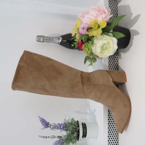 Kozaki Damskie 1616 KHAKI 36-41