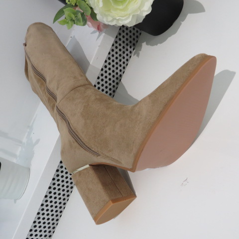 Kozaki Damskie 1616 KHAKI 36-41 2